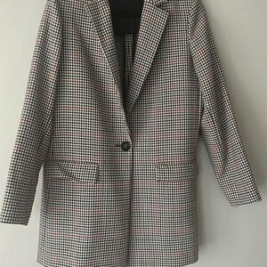 Massimo Dutti Women's Checkered Blazer